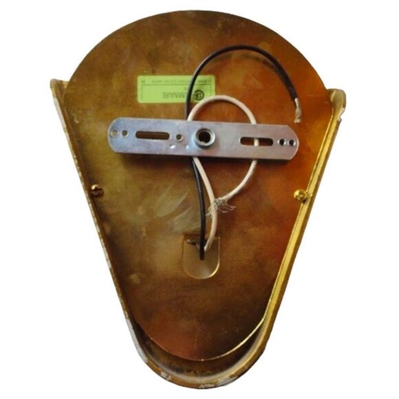 Artcraft Electric Luminaire Art Deco Style Solid Brass Slip Shade Sconce Lights - Picture 5 of 11